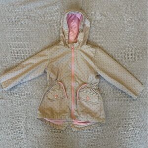 🌟3/$20🌟 LC Waikiki pink and khaki button front cotton coat size 3-4Y.